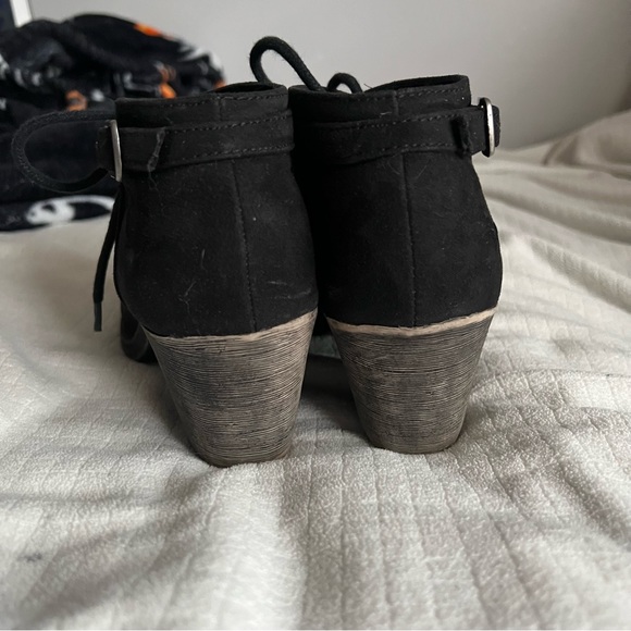 Suede Heeled Booties - Picture 3 of 5